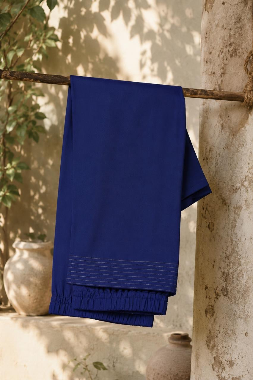 Midnight Lehrain indigo-inspired women’s outfit by Indigo Studio