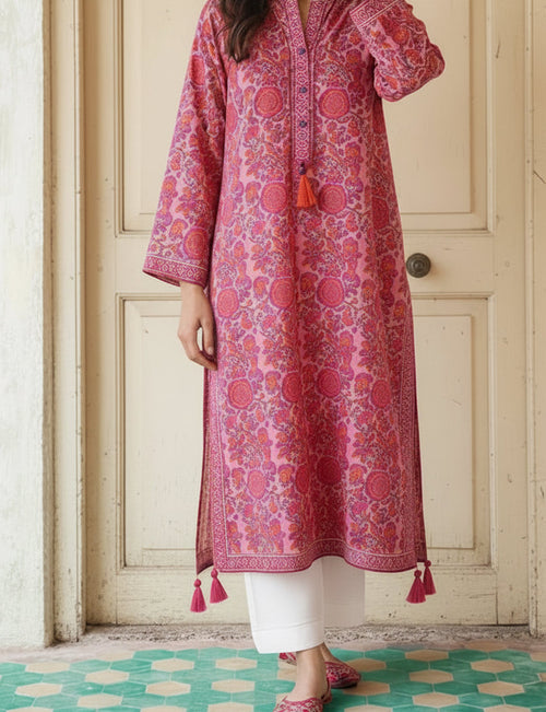 Gul Bahar hand block printed lawn kurta by Indigo Studio