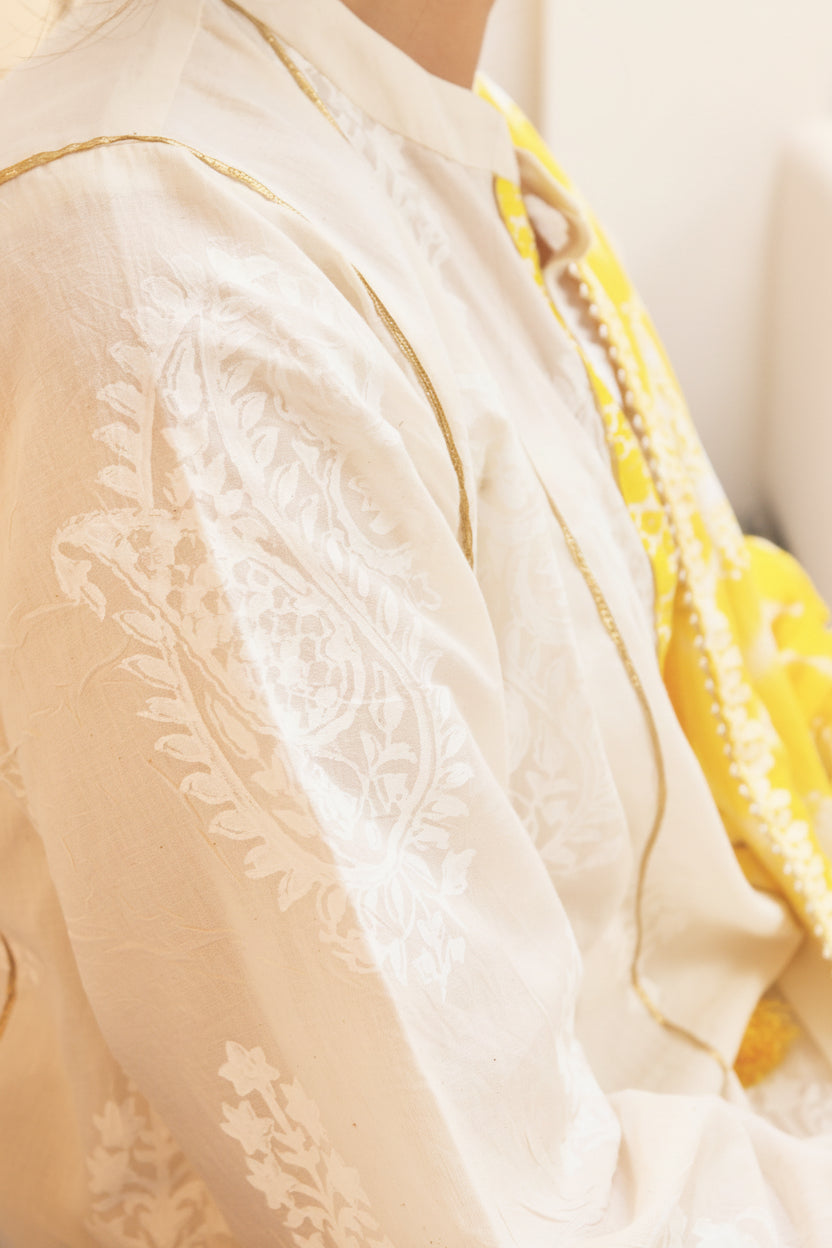 Marigold handcrafted three-piece suit product image