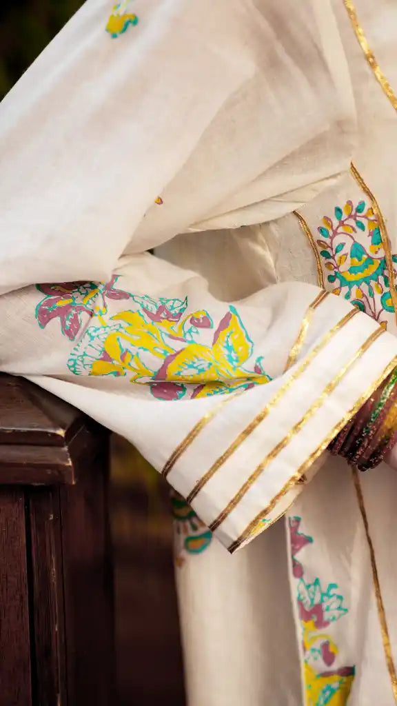 Noor-e-Gul handcrafted floral suit by Indigo Studio