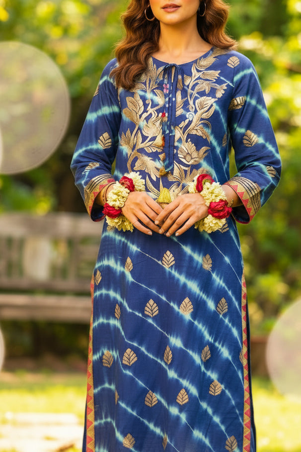 Midnight Lehrain handcrafted 2-piece product image by Indigo Studio